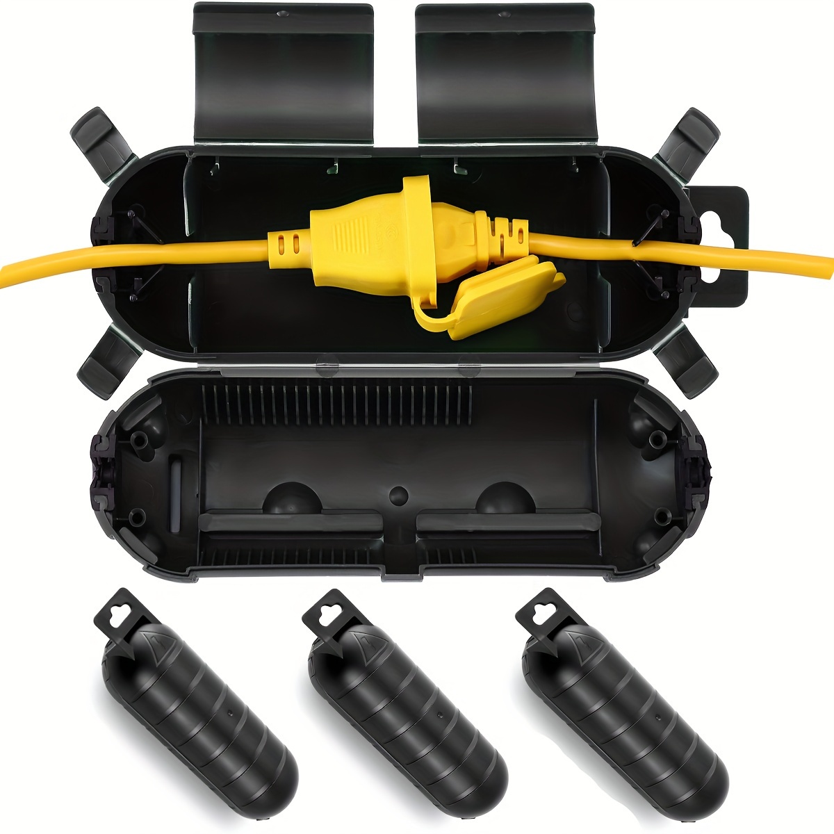 Outdoor Lighting Extension Cable - Extension Cord Plug Connection Protective Safety