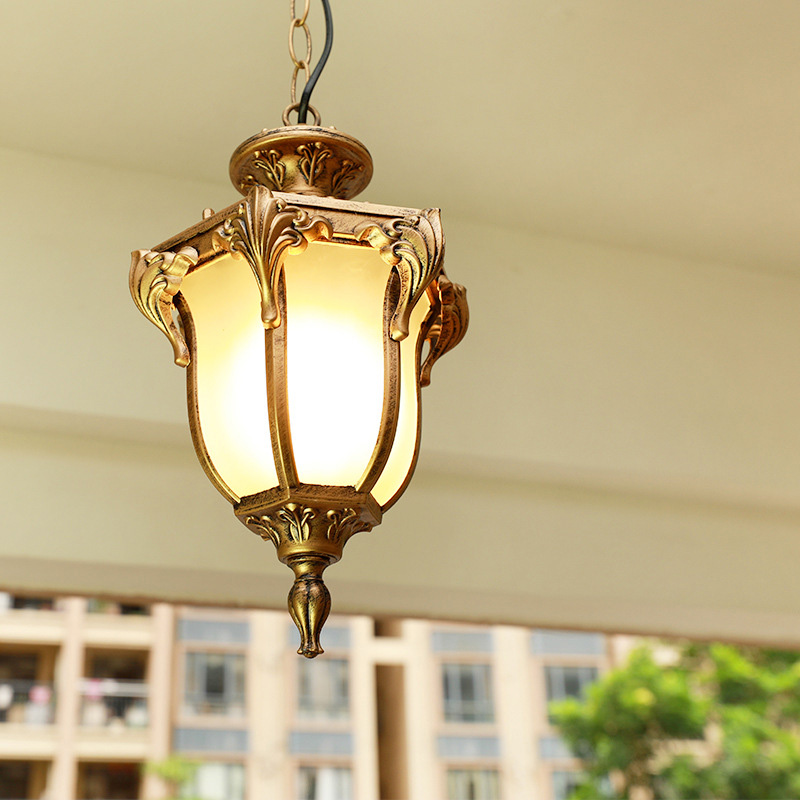 Outdoor Lighting Bronze - European Outdoor Porch Pendant Lights Vintage