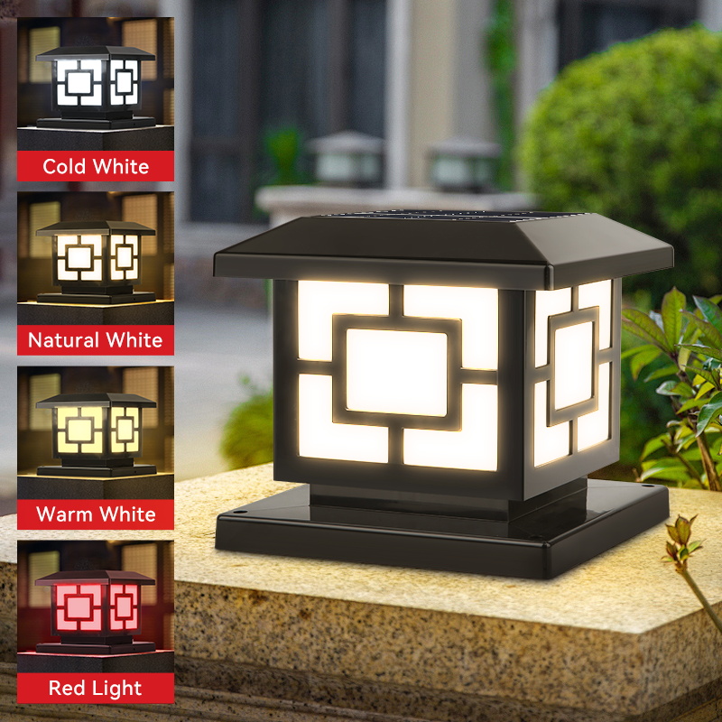 Post Cap Light - Solar Lights LED Waterproof Outdoor Landscape