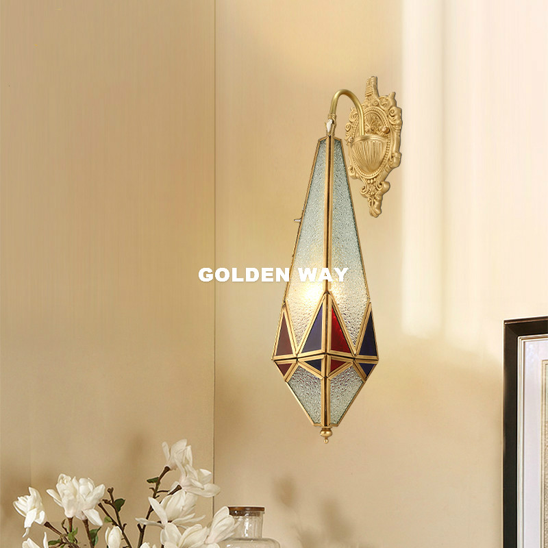 Outdoor Lighting Bronze - European Brass Wall Lamp Outdoor/Indoor LED