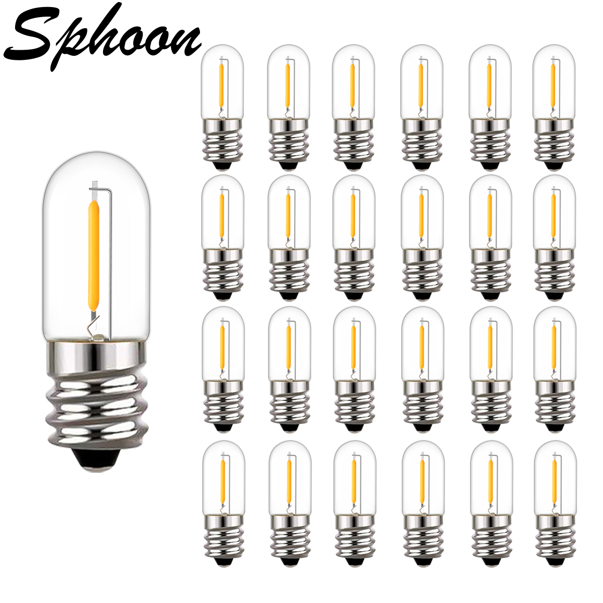 Outdoor Lighting Glass Replacement - 25pcs LED T16 0.6W String Replacement