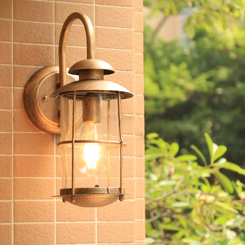 Outdoor Lighting Bronze - Vintage Wall Lamp E27 Bulb Sconce