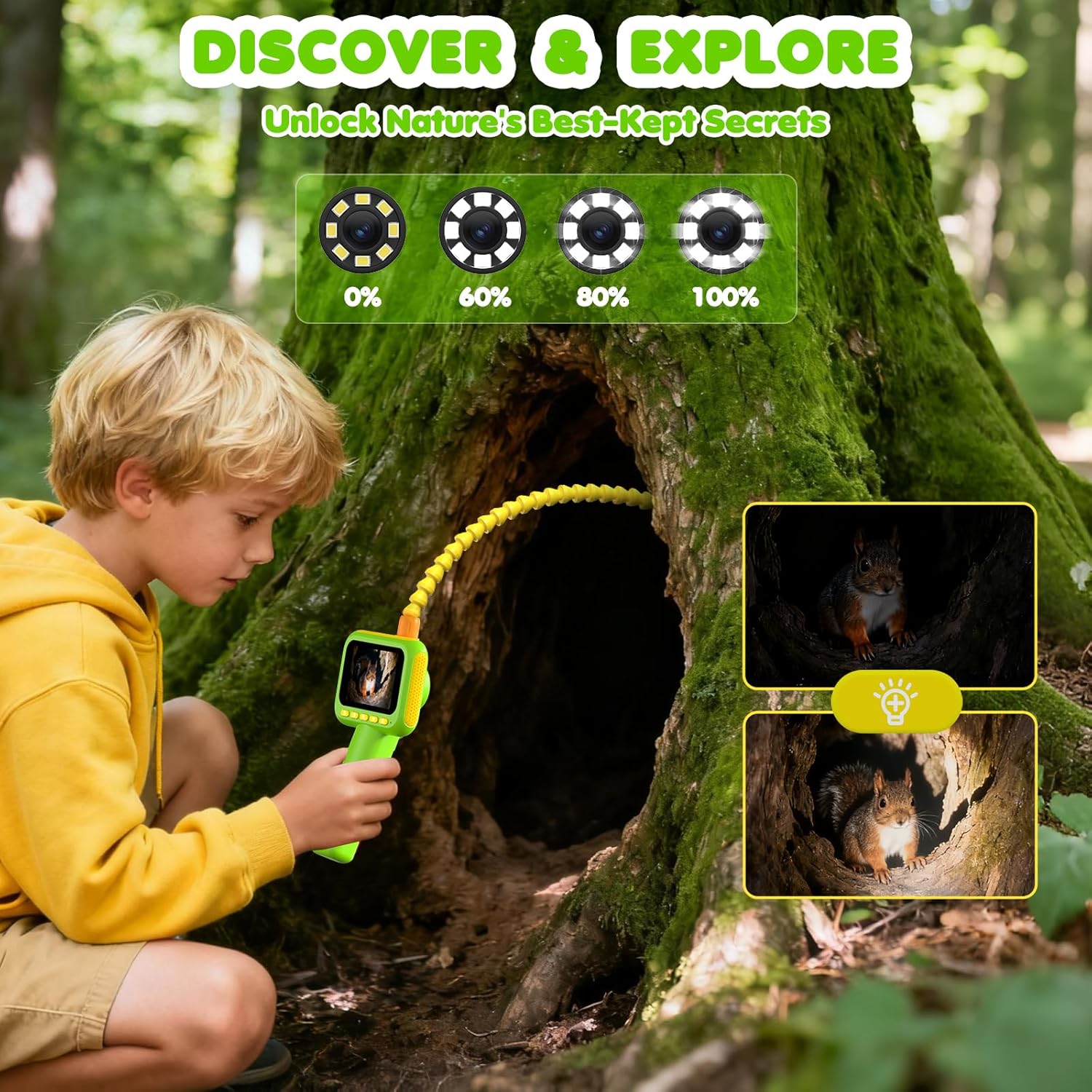 Outdoor Lighting Kits - Endoscope for Kids, Borescope Snake Camera