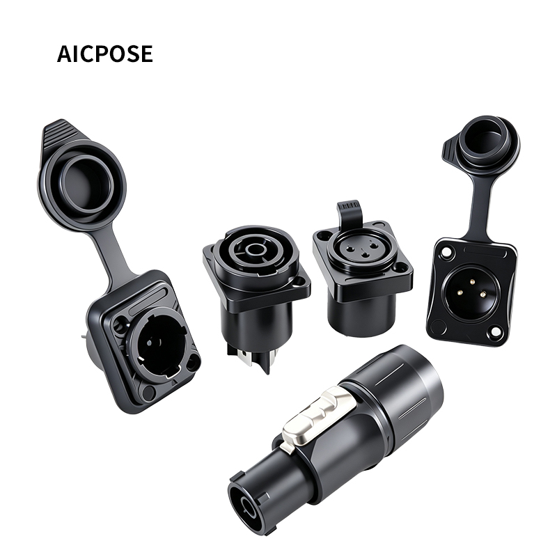 Outdoor Lighting Connectors - 10pcs Waterproof Powercon True 1 Power