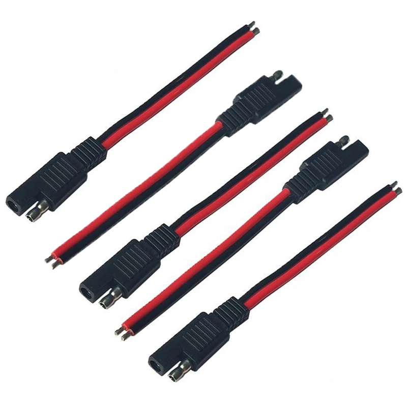 Outdoor Lighting Extension Cable - 5PCS 15CM SAE 2 Pin Quick