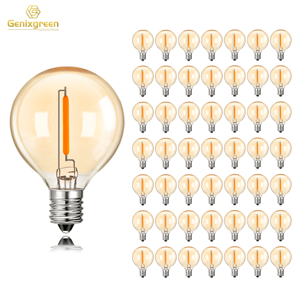 50Pcs G40 String Light Replace - Outdoor Lighting Glass Replacement 评论和价格
