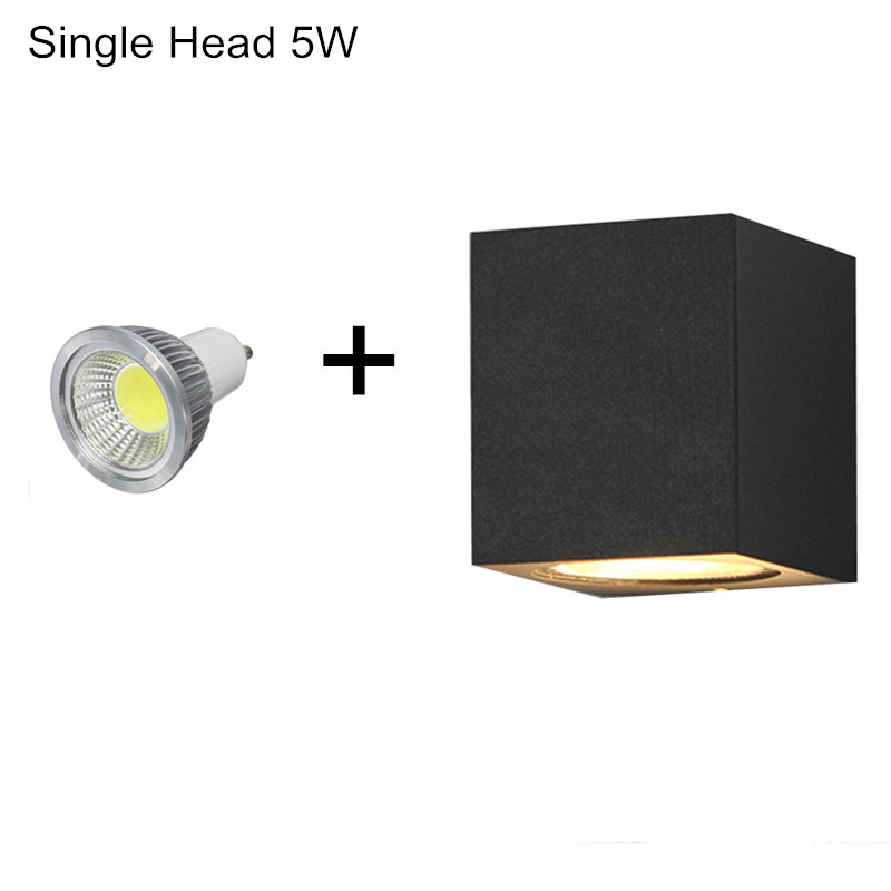 GU10 Bulb Replaceable Wall Lam - Outdoor Lighting Glass Replacement 评论和价格