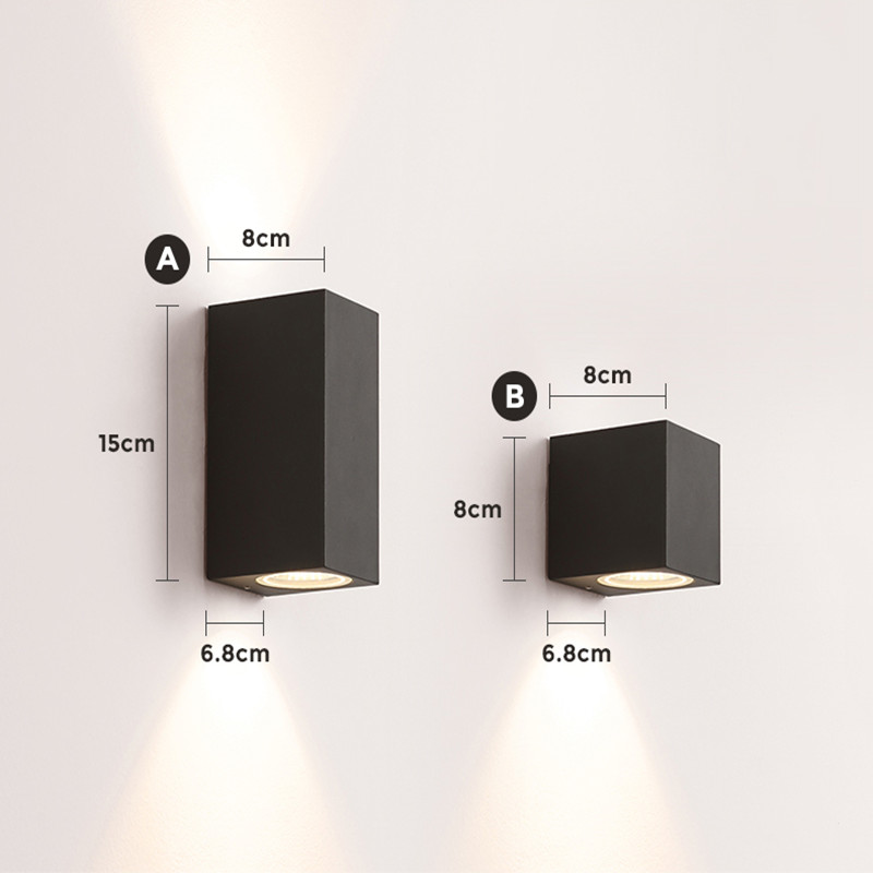GU10 Bulb Replaceable Wall Lam - Outdoor Lighting Glass Replacement 评论和价格