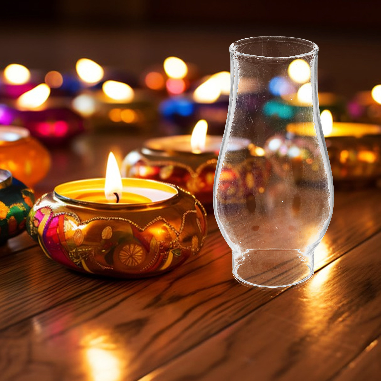 Vintage Hurricane Lamp Glass C - Outdoor Lighting Glass Replacement 评论和价格