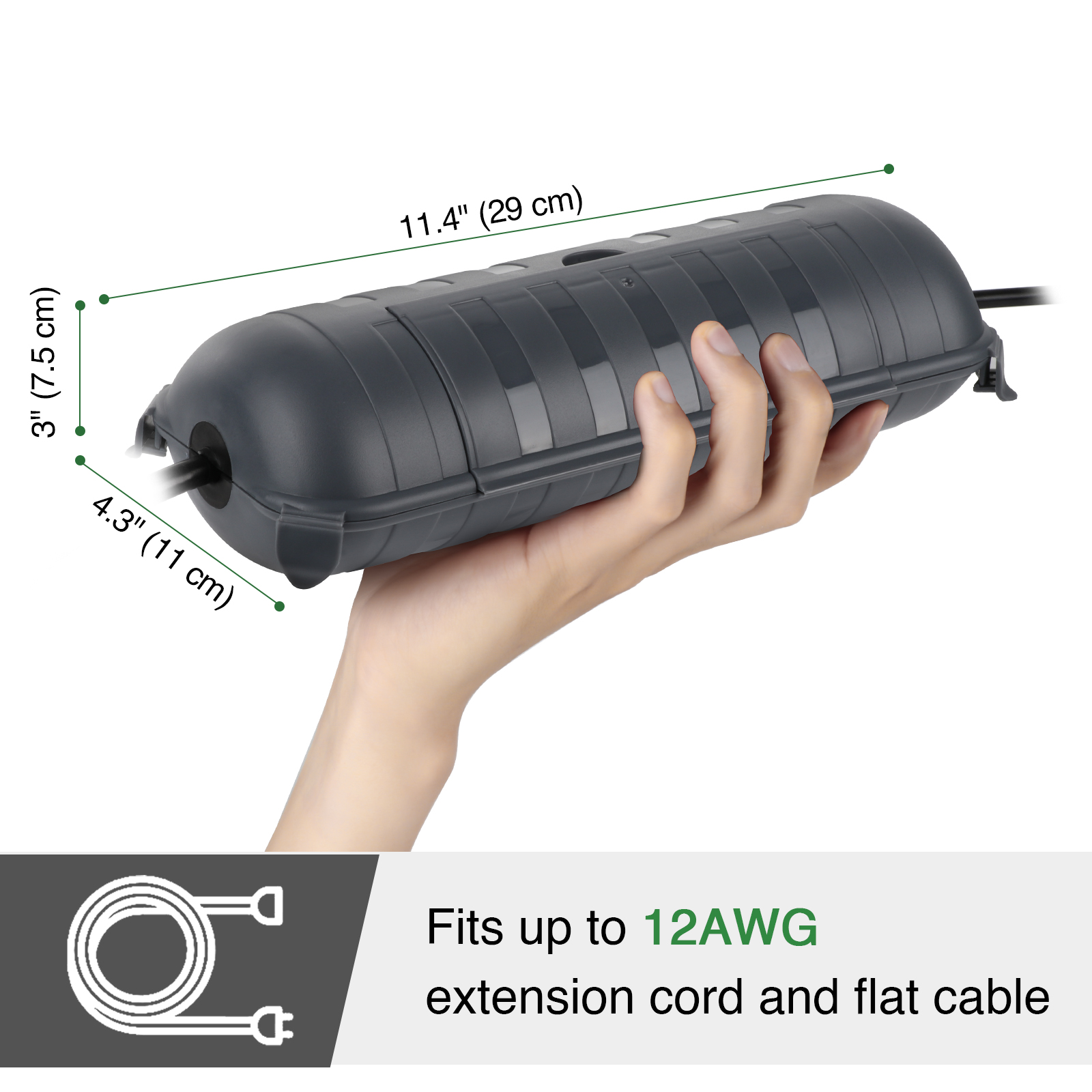 Large Weatherproof Outdoor Ele - Outdoor Lighting Extension Cable 评论和价格