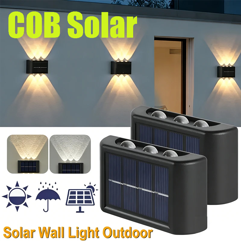 COB Solar Wall Lamp Outdoor Wa - Outdoor Lighting Garden 评论和价格