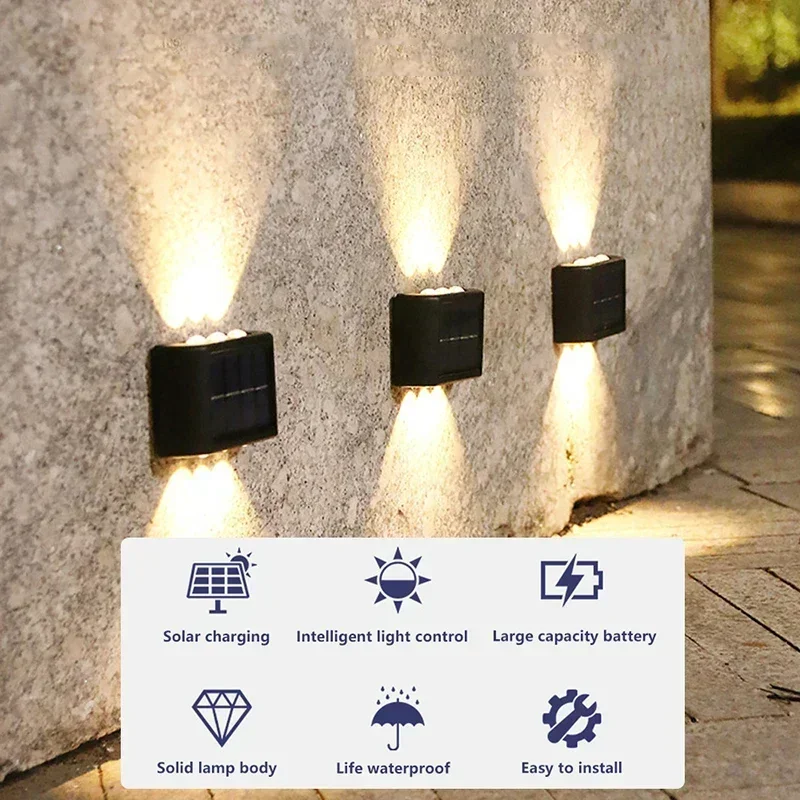 COB Solar Wall Lamp Outdoor Wa - Outdoor Lighting Garden 评论和价格