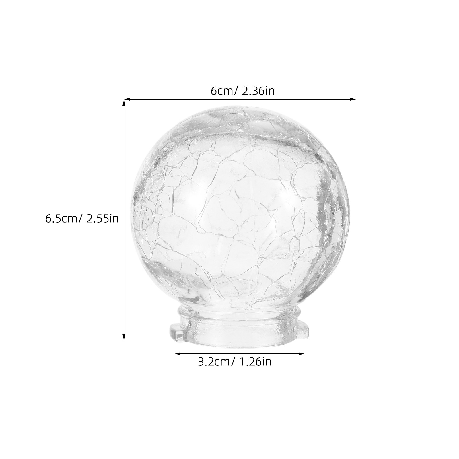 8Pcs Glass Globe Lamp Shade Cr - Outdoor Lighting Glass Replacement 评论和价格