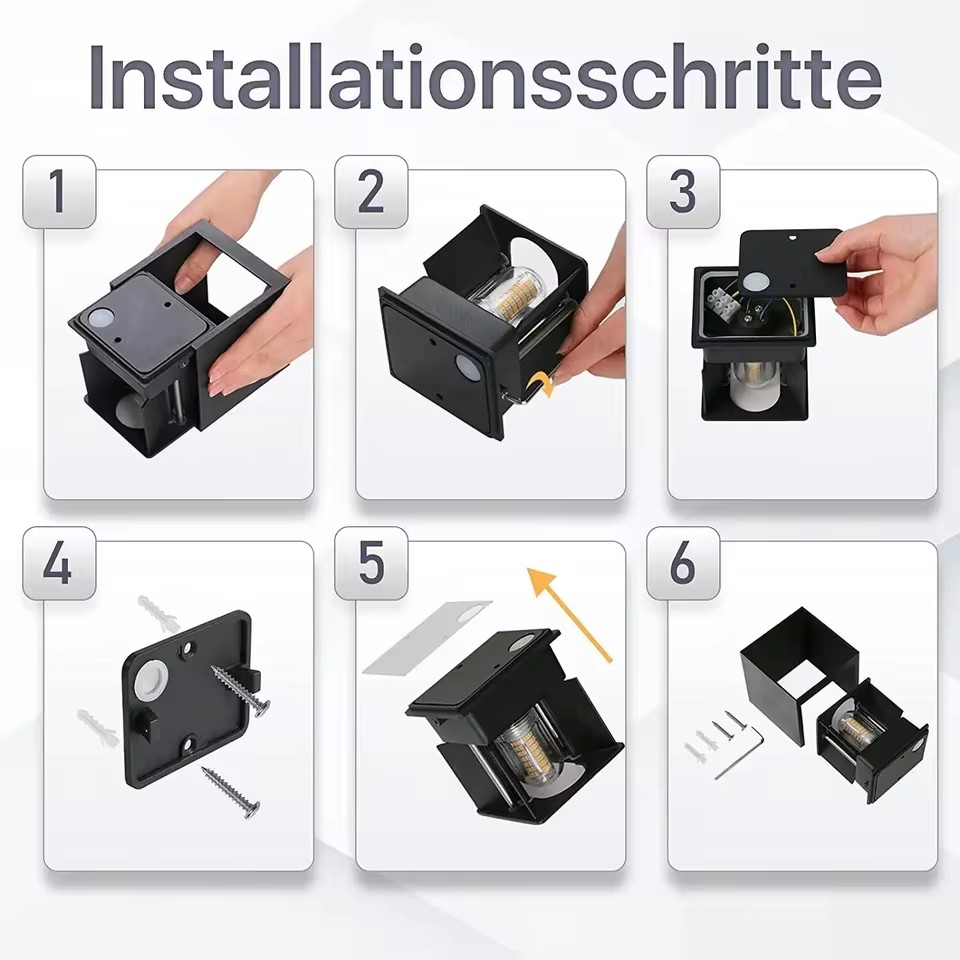 Modern LED Wall Lamp Waterproo - Outdoor Lighting Glass Replacement 评论和价格