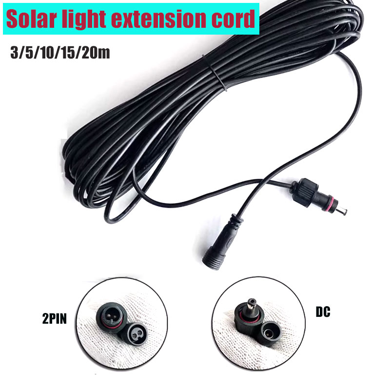 Waterproof Outdoor DC Solar Li - Outdoor Lighting Extension Cable 评论和价格