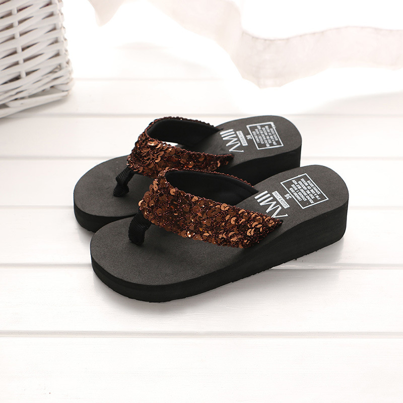 Summer Sequins Slippers Women  - Outdoor Lighting For Your House 评论和价格