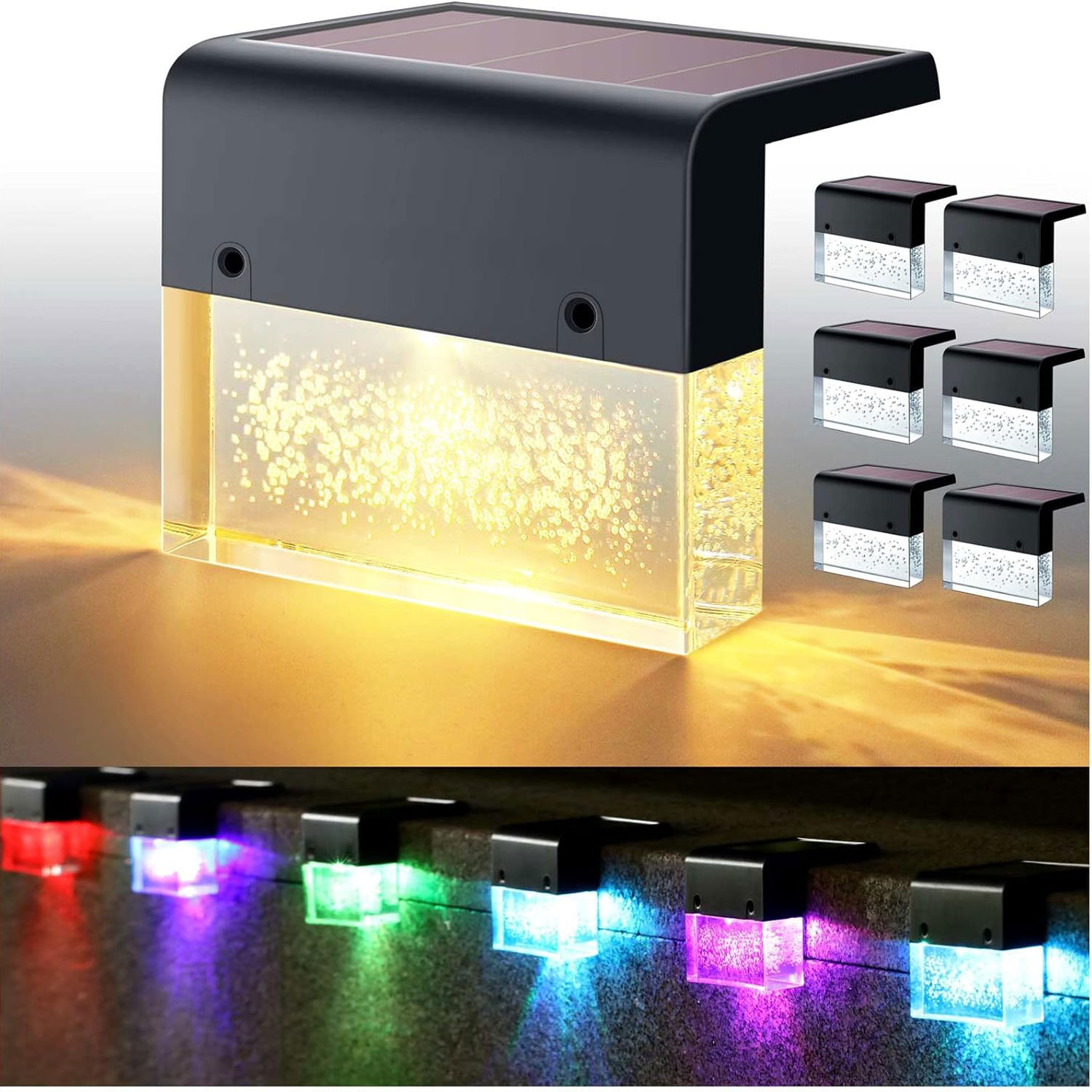 Solar Fence Lights Outdoor Wat - Post Cap Light 评论和价格