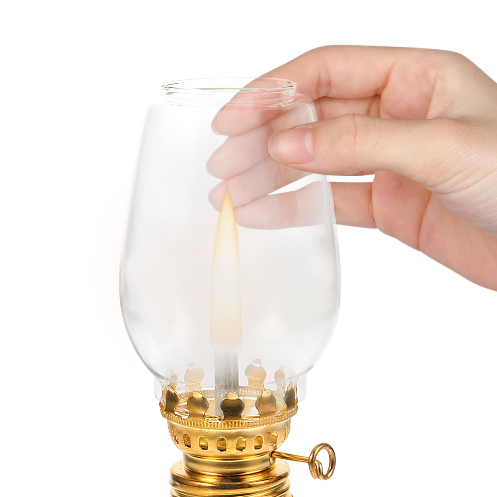 2Pcs Style Oil Lamp Shade Glas - Outdoor Lighting Glass Replacement 评论和价格