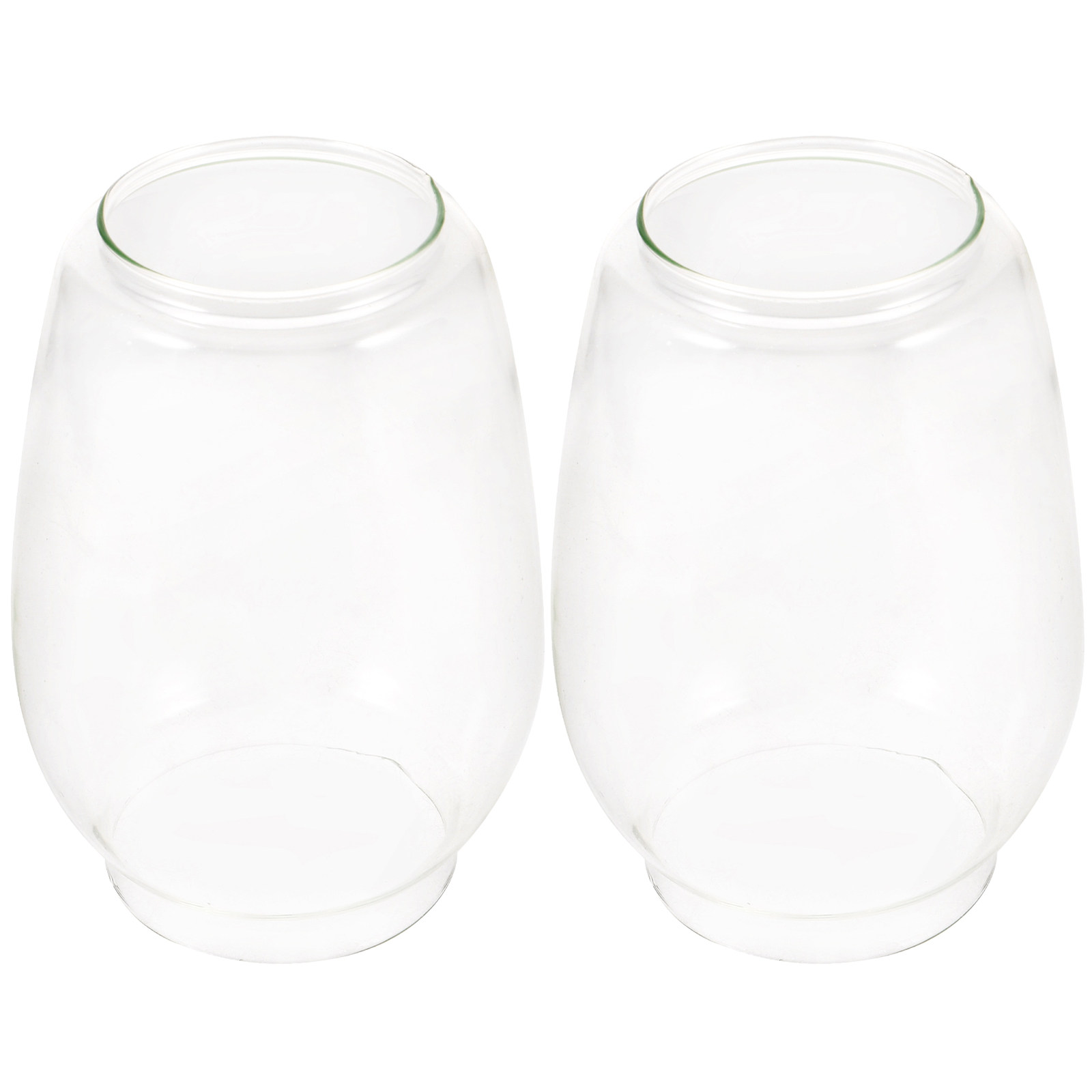 2Pcs Style Oil Lamp Shade Glas - Outdoor Lighting Glass Replacement 评论和价格