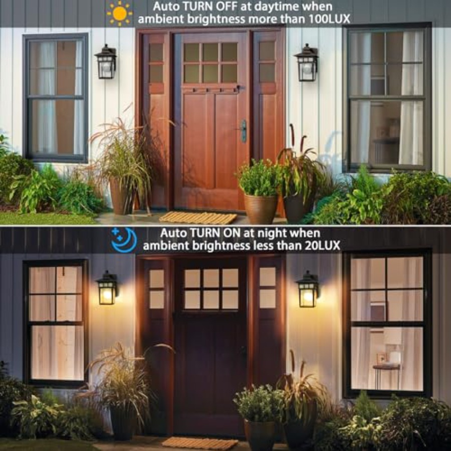 Outdoor Light with GFCI Outlet - Outdoor Lighting Dusk To Dawn 评论和价格