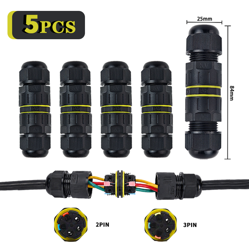 5PCS IP68 Waterproof Quick Wir - Outdoor Lighting Connectors 评论和价格