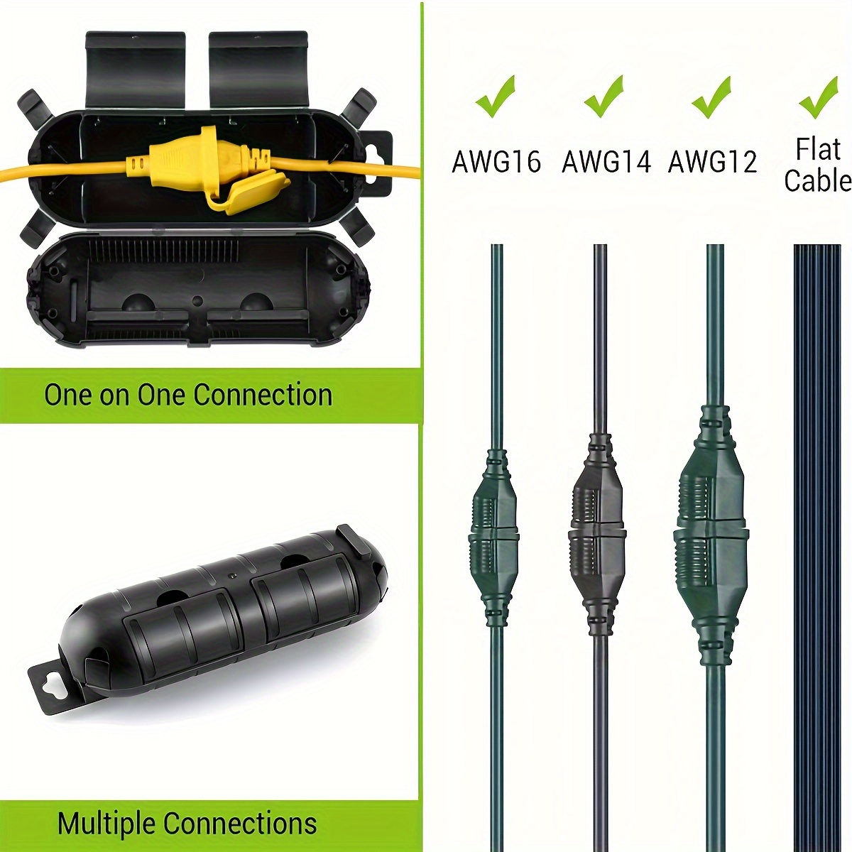 Extension Cord Plug Connection - Outdoor Lighting Extension Cable 评论和价格