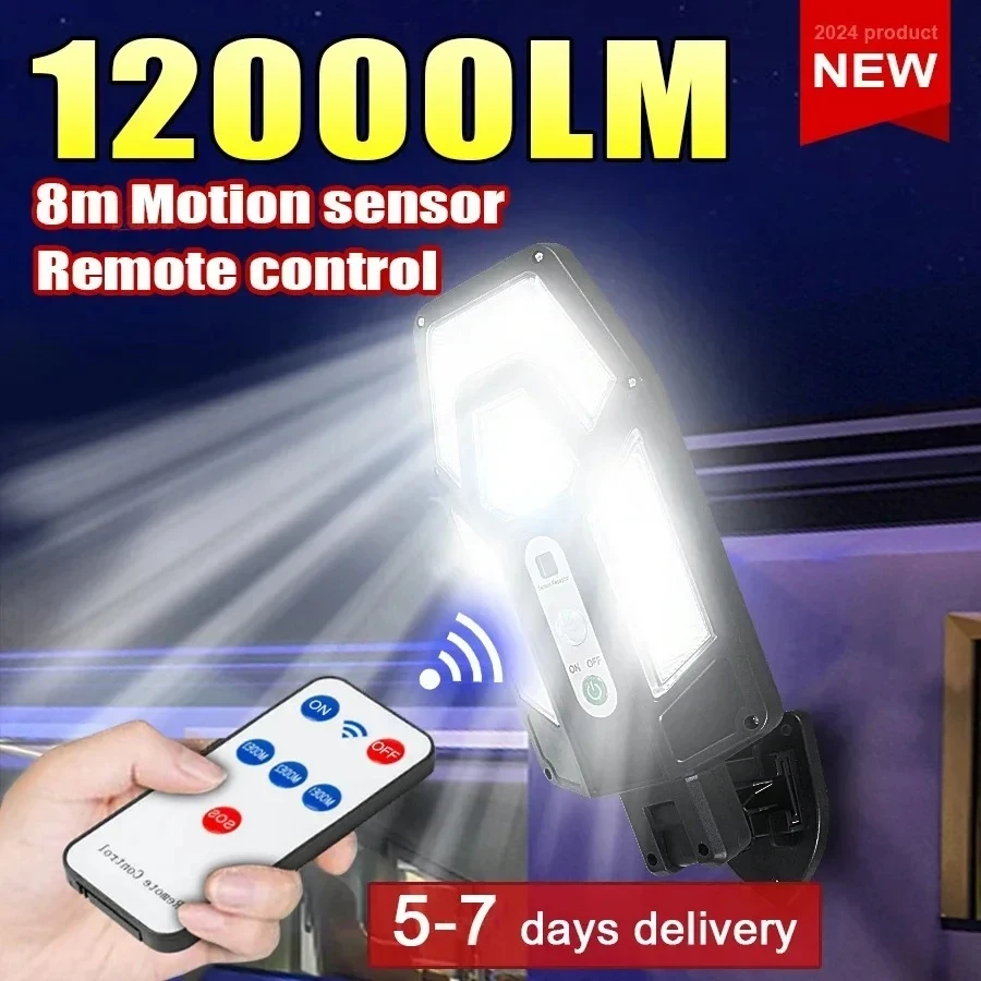 12000LM Powerful Solar Wall La - Outdoor Lighting Linear 评论和价格