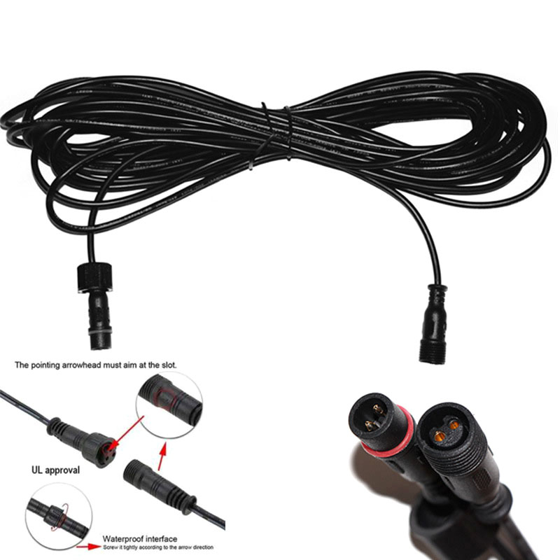 5m Double hole Plug Led Solar  - Outdoor Lighting Extension Cable 评论和价格
