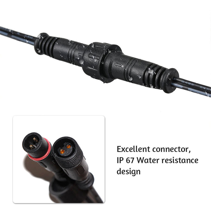 5m Double hole Plug Led Solar  - Outdoor Lighting Extension Cable 评论和价格