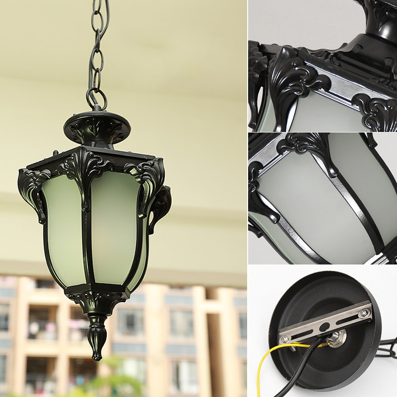European Outdoor Porch Pendant - Outdoor Lighting Bronze 评论和价格