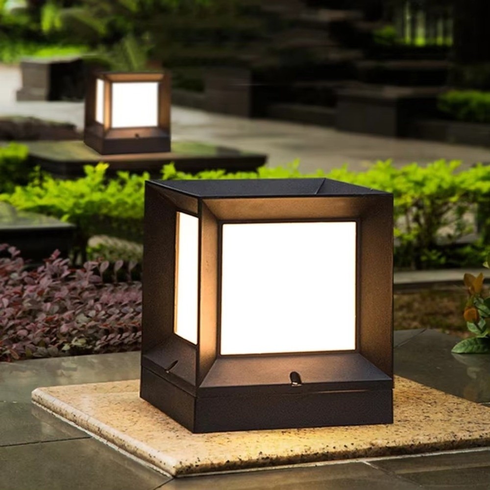 Modern E27 Led Outdoor Post Li - Post Cap Light 评论和价格