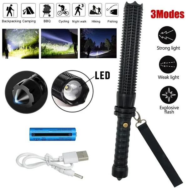 USB Rechargeable LED Flashligh - Outdoor Lighting Kits 评论和价格