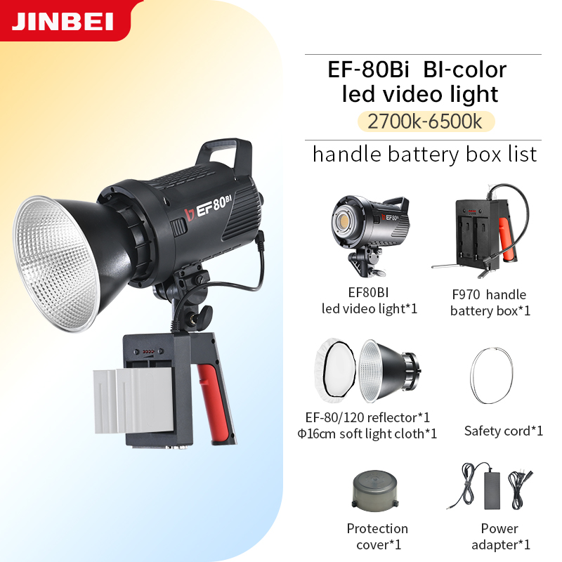 JINBEI EF-80Bi Handheld LED Vi - Outdoor Lighting Kits 评论和价格