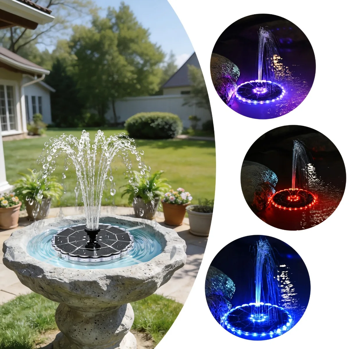 3.5W Outdoor Solar Fountain fo - Outdoor Lighting Kits 评论和价格