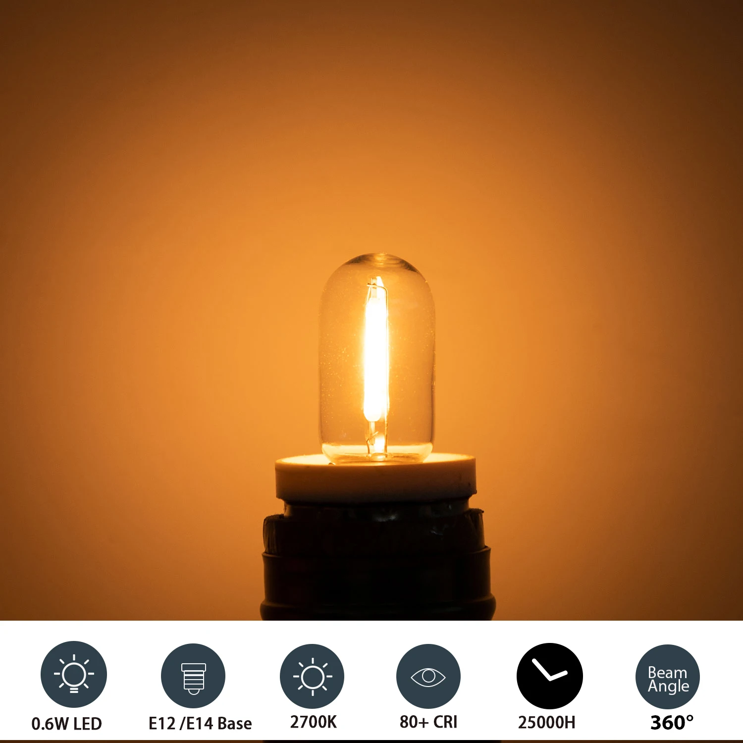 25pcs LED T16 0.6W String Repl - Outdoor Lighting Glass Replacement 评论和价格