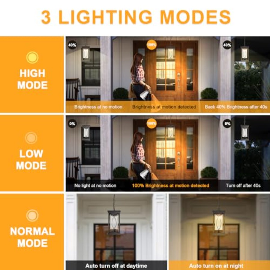 Motion Outdoor Pendant Light F - Outdoor Lighting Dusk To Dawn 评论和价格