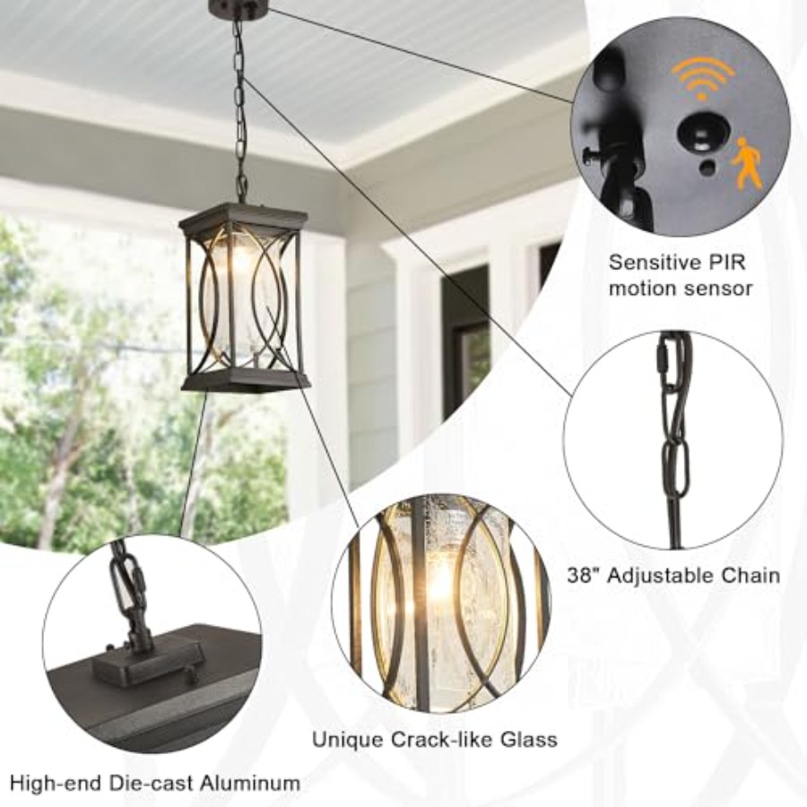 Motion Outdoor Pendant Light F - Outdoor Lighting Dusk To Dawn 评论和价格
