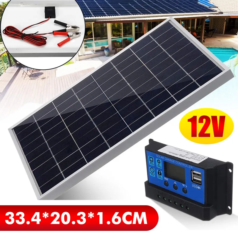 50W Solar Panel Kit Mono Cryst - Outdoor Lighting Kits 评论和价格