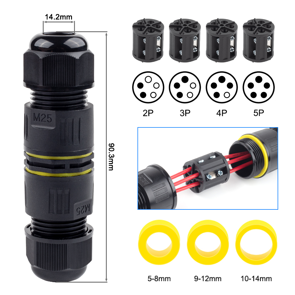 IP68 M25 Cable Connector Outdo - Outdoor Lighting Connectors 评论和价格
