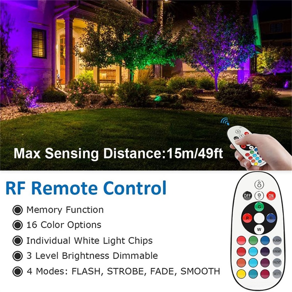 RGBW Landscape Lighting 10W wi - Outdoor Lighting Garden 评论和价格