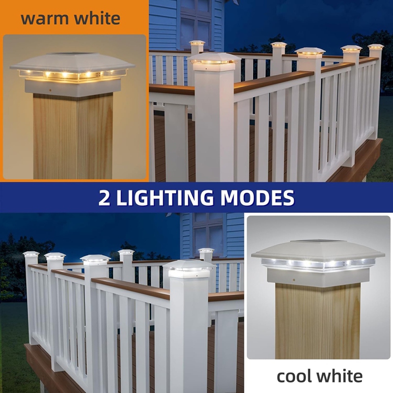 4 Pack Solar Post Cap Lights O - Post Cap Light 评论和价格
