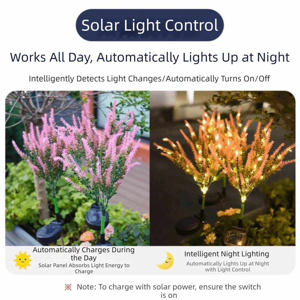 Purple LED Solar Lavender Ligh - Outdoor Lighting Unit 评论和价格