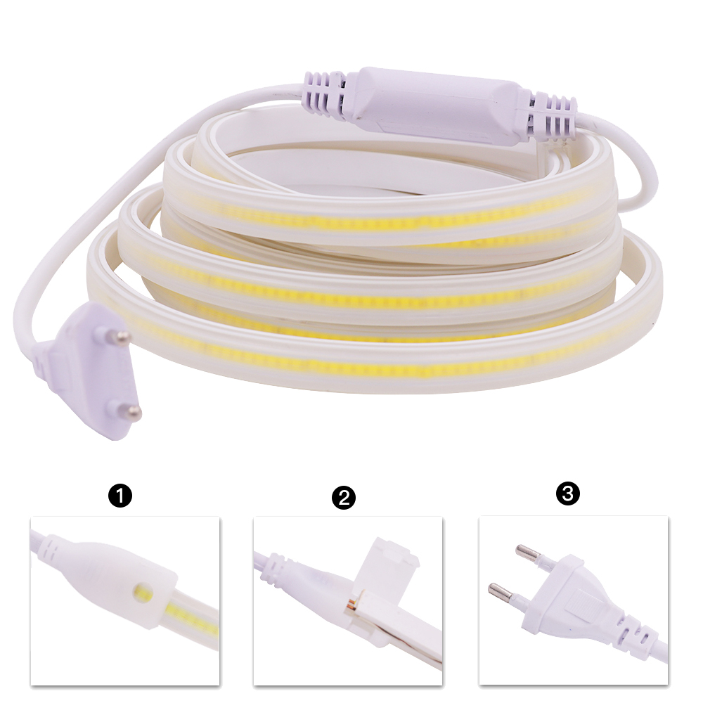 220V COB LED Strip Light IP67  - Outdoor Lighting Linear 评论和价格