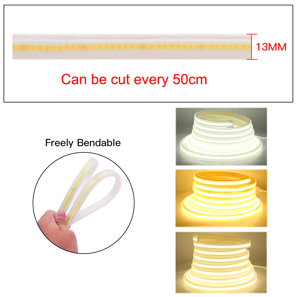 220V COB LED Strip Light IP67  - Outdoor Lighting Linear 评论和价格