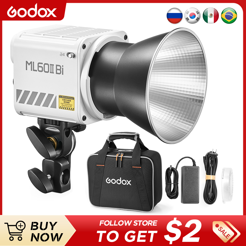 Godox ML60II BI Video Light 28 - Outdoor Lighting Kit Photography 评论和价格