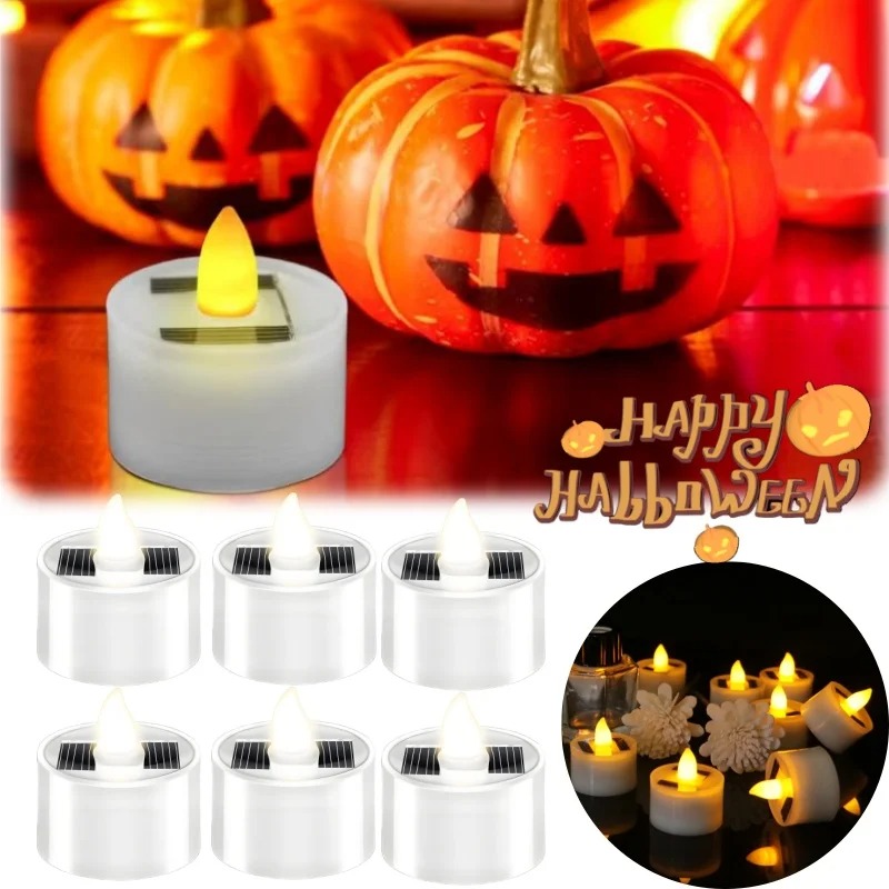 Solar Flameless LED Tea Light  - Outdoor Lighting Dusk To Dawn 评论和价格