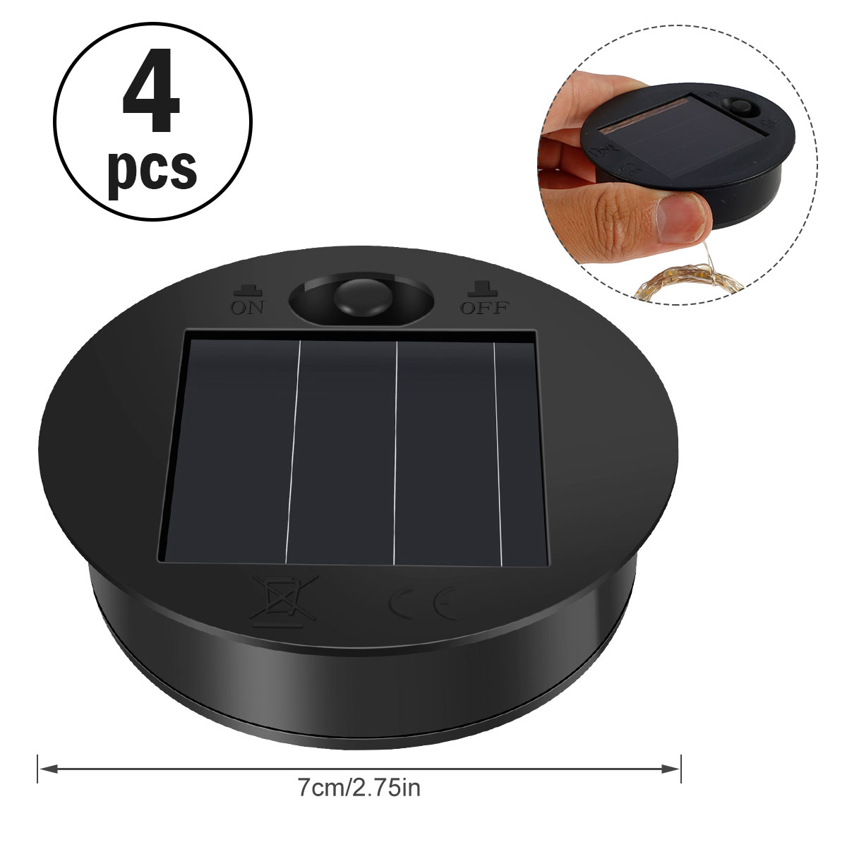 Solar Lantern Light Replacemen - Post Cap Light 评论和价格