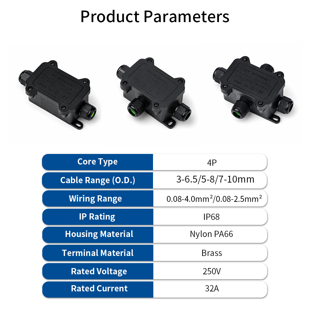 IP68 Waterproof Junction Box 2 - Outdoor Lighting Connectors 评论和价格
