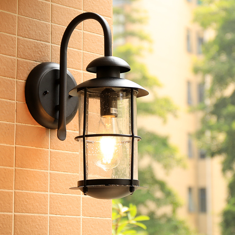 Vintage Wall Lamp E27 Bulb Sco - Outdoor Lighting Bronze 评论和价格