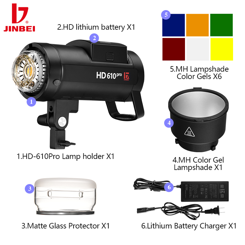 JINBEI HD610 TTL Battery Monol - Outdoor Lighting Kit Photography 评论和价格